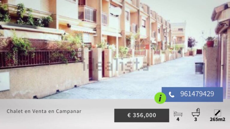 Comprar chalets en el barrio de Campanar