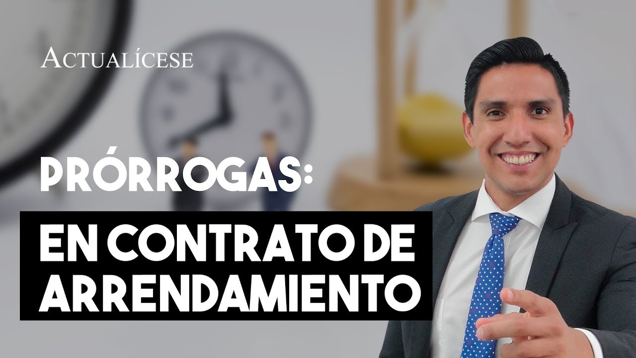 prorrogar un contrato de alquiler
